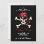 Invitation fête d'anniversaire de pirate épique (Devant)