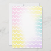 Invitation Fête d'anniversaire de piscine d'invitation de (Dos)