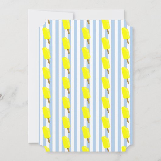 Invitation Fête d'anniversaire de Pops and Ice Cream (Dos)