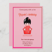 fête d'anniversaire de poupée japonaise