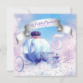 Invitation Fête d'anniversaire de princesse de conte de fées (Devant)