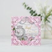Invitation Fête d'anniversaire de princesse de conte de fées (Debout devant)