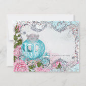 Invitation Fête d'anniversaire de princesse de conte de fées (Dos)
