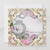 Invitation Fête d'anniversaire de princesse de conte de fées (Dos)