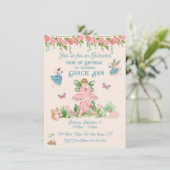 Invitation Fête d'anniversaire de princesse fée de pixie ench (Debout devant)