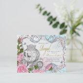 Invitation Fête d'anniversaire de princesse royale chic (Debout devant)