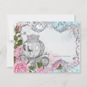 Invitation Fête d'anniversaire de princesse royale chic (Dos)