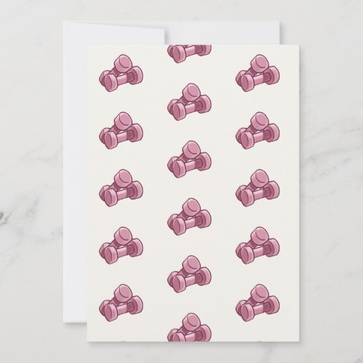 Invitation Fête d'anniversaire de remise en forme (Dos)