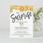 Invitation Fête d'anniversaire de retraite surprise avec tour (Debout devant)