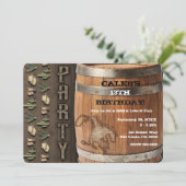 Invitation Fête d'anniversaire de rodéo western cow-boy de ba (Debout devant)