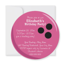 Fête d'anniversaire de rose de boule de bowling