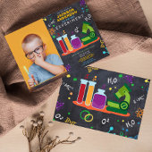 Invitation fête d'anniversaire de science