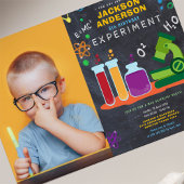 Invitation fête d'anniversaire de science