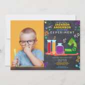 Invitation fête d'anniversaire de science (Devant)