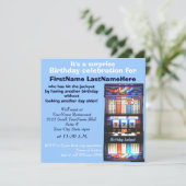 Invitation Fête d'anniversaire de Slot Machine (Debout devant)