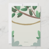 Invitation Fête d'anniversaire de Sloth (Dos)