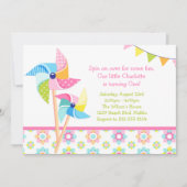 Invitation Fête d'anniversaire de soleil (Devant)