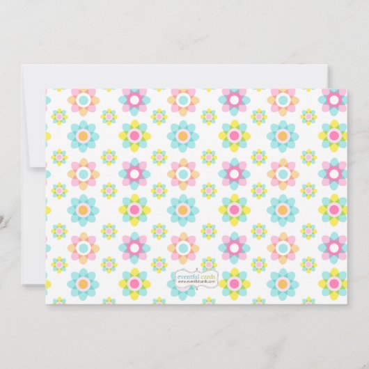 Invitation Fête d'anniversaire de soleil (Dos)