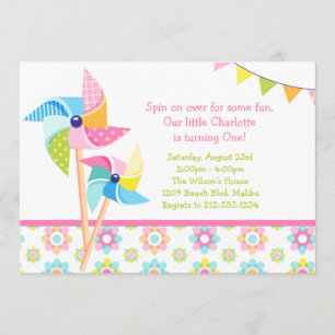 Invitation Fête d'anniversaire de soleil