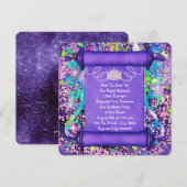 Invitation Fête d'anniversaire de Son Altesse Royale la Princ (Devant / Derrière)