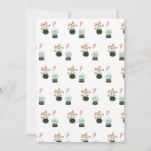 Invitation Fête d'anniversaire de sorcière verte (Dos)