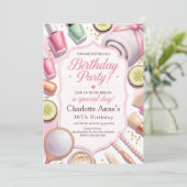 Invitation Fête d'anniversaire de Spa de Luxe (Debout devant)
