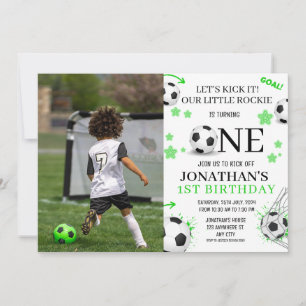 Invitation Fête d'anniversaire de sport de 1ère année de foot