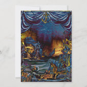 Invitation Fête d'anniversaire de squelette de pirate sous la (Dos)