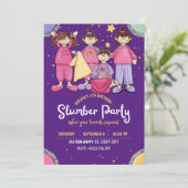 Invitation Fête d'anniversaire de Stwood avec des amis Invita (Debout devant)