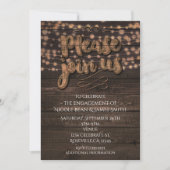 Invitation Fête d'anniversaire de style rustique avec des car (Devant)