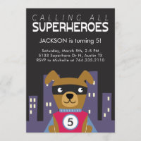 Fête d'anniversaire de Superhero Dog