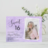 Invitation Fête d'anniversaire de sweet sixteen de parties sc (Debout devant)