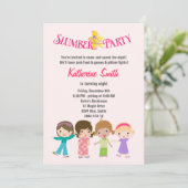 Invitation Fête d'anniversaire de Swood Slepover (Debout devant)