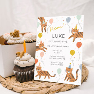 Invitation Fête d'anniversaire de Tigre