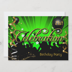 Invitation Fête d'anniversaire de tout âge pour adolescents o