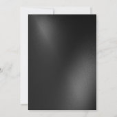 Invitation Fête d'anniversaire de toutes les affaires noires (Dos)