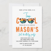 Invitation Fête d'anniversaire de Two Cool Boy 2 ans (Devant)