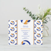 Invitation fête d'anniversaire de volley-ball (Debout devant)