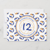 Invitation fête d'anniversaire de volley-ball (Dos)