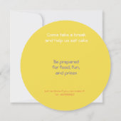 Invitation fête d'anniversaire de water baloon (Dos)