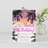 Invitation Fête d'anniversaire de week-end d'été pour filles (Debout devant)