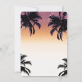 Invitation Fête d'anniversaire de week-end d'été pour filles (Dos)