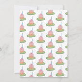 Invitation Fête d'Anniversaire de Whimsday Girlie Cute Custom (Dos)