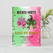 Invitation Fête d'anniversaire de Wicked Bow (Debout devant)