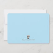 Invitation Fête d'anniversaire de Woodland (Dos)