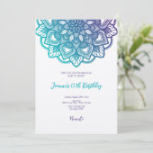 Invitation Fête d'anniversaire de Yoga (Debout devant)