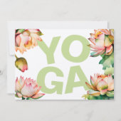 Invitation Fête d'anniversaire de Yoga (Devant)