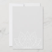 Invitation Fête d'anniversaire de Yoga (Dos)