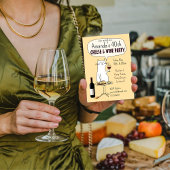 Invitation Fête d'anniversaire dégustation de fromage de chat