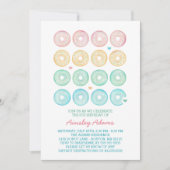 Invitation Fête d'anniversaire délicieuse de butées toriques (Devant)